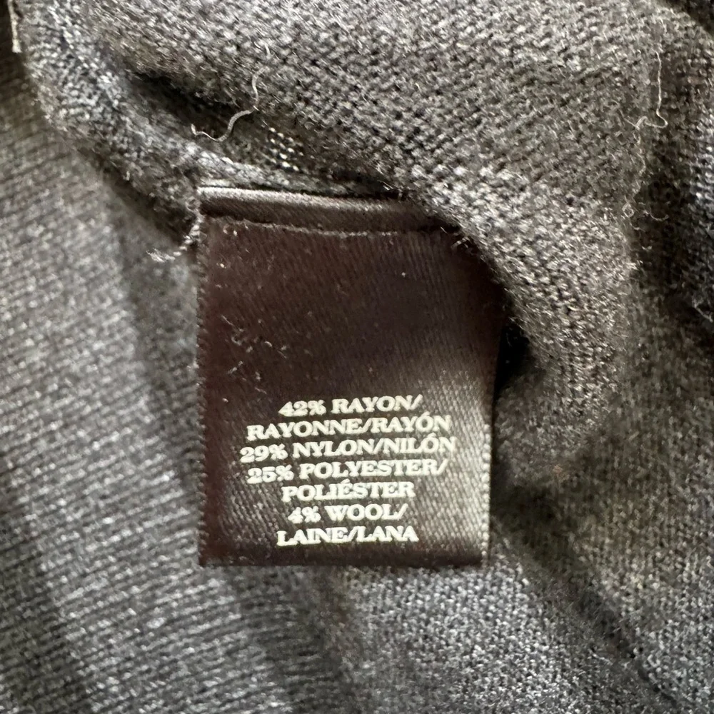 Ann Taylor black & gray Striped Boat Neck Knit Sweater Size XS - Picture 5 of 7